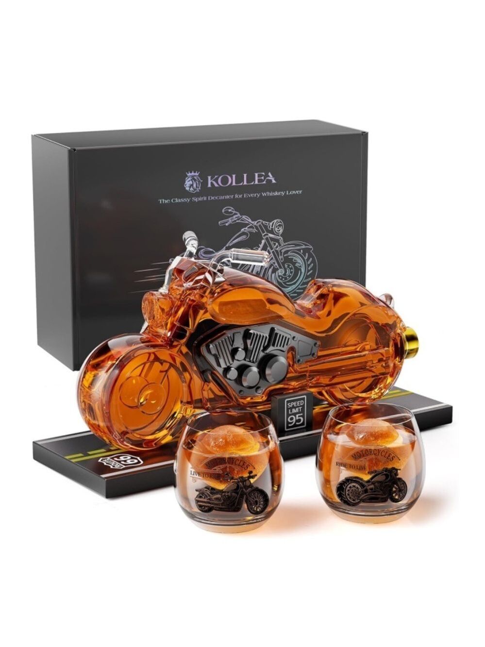Motorcycle Shape Whiskey Liquor Decanter Men Gift  Christmas Holiday Men Present